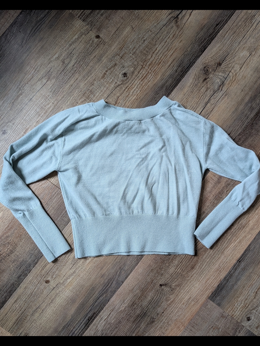 Philosophy Seafoam Green Cropped Sweater Xs
